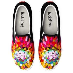 Bucketfeet Colorful Slip-on Shoes 8.5